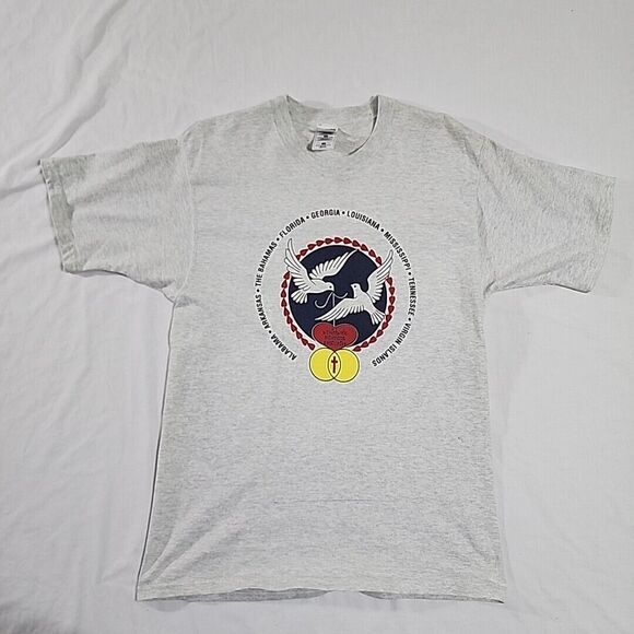 Vintage World Wide Marriage Encounter Religious T Shirt‎ 1990s Made In USA M - Picture 1 of 10